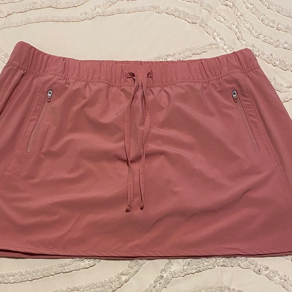 Pink Athletic Skort with Drawstring